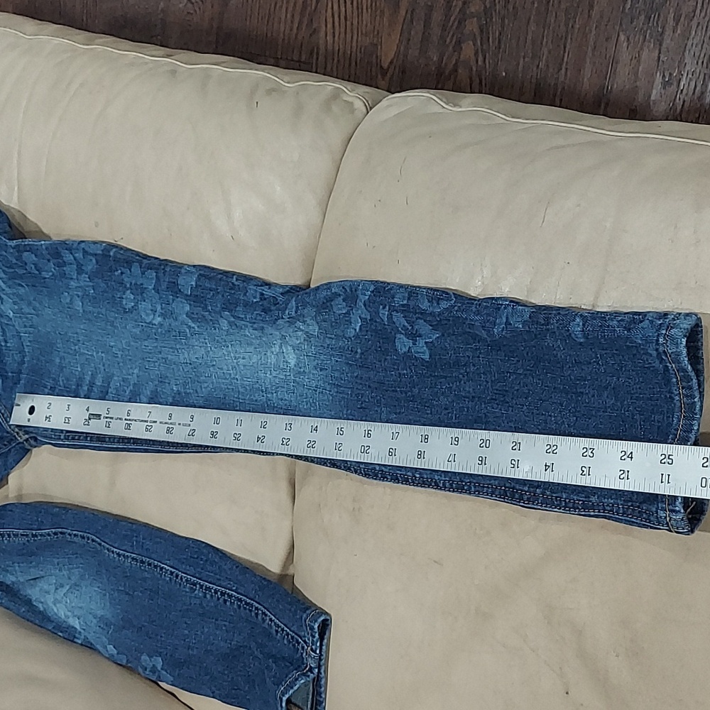 Hollister size 5 or 27 floral side skinny jeans. - Picture 4 of 7